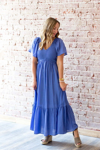 Emersyn Dress - Cornflower Blue