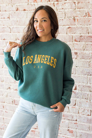 Los Angeles Sweatshirt - Green/Yellow