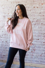 Racquet Club Sweatshirt - Soft Pink